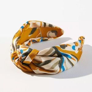 Anthropologie botanical watercolor headband nwt